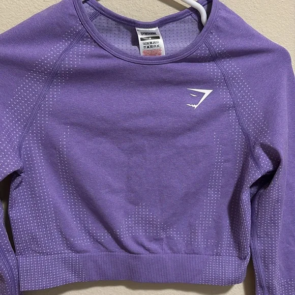 Gymshark Vital Seamless 2.0 Long Sleeve Crop Top Size Medium - Picture 8 of 10